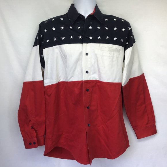 Panhandle Slim Other - Panhandle Slim Men Stars & Stripes Shirt M